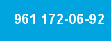 961 172-06-92 961 172-06-92